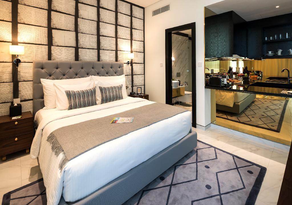 Millennium Atria Business Bay Aparthotel Дубай Екстериор снимка A bedroom at the hotel