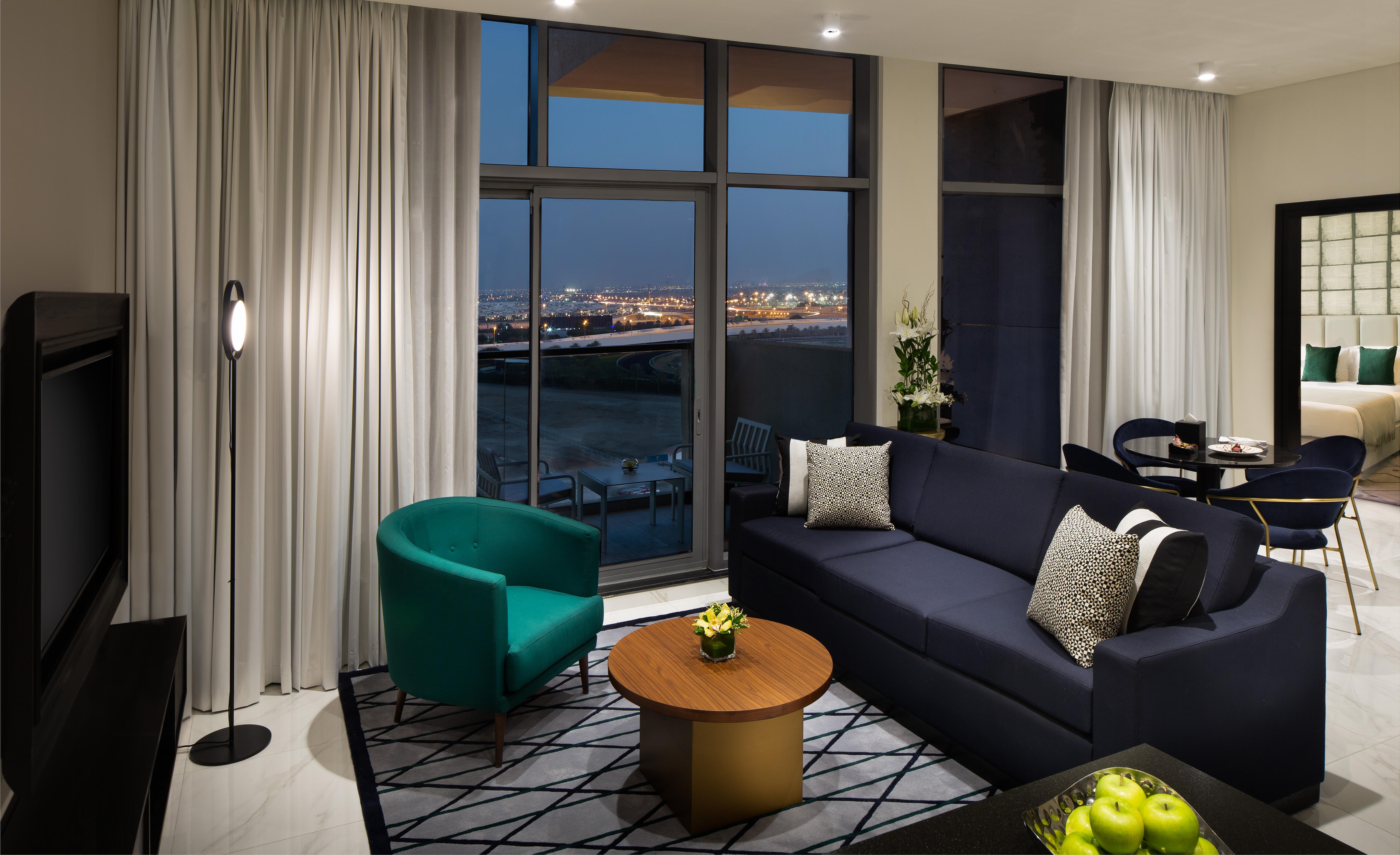 Millennium Atria Business Bay Aparthotel Дубай Екстериор снимка A living room at the Ritz-Carlton, Downtown, Los Angeles