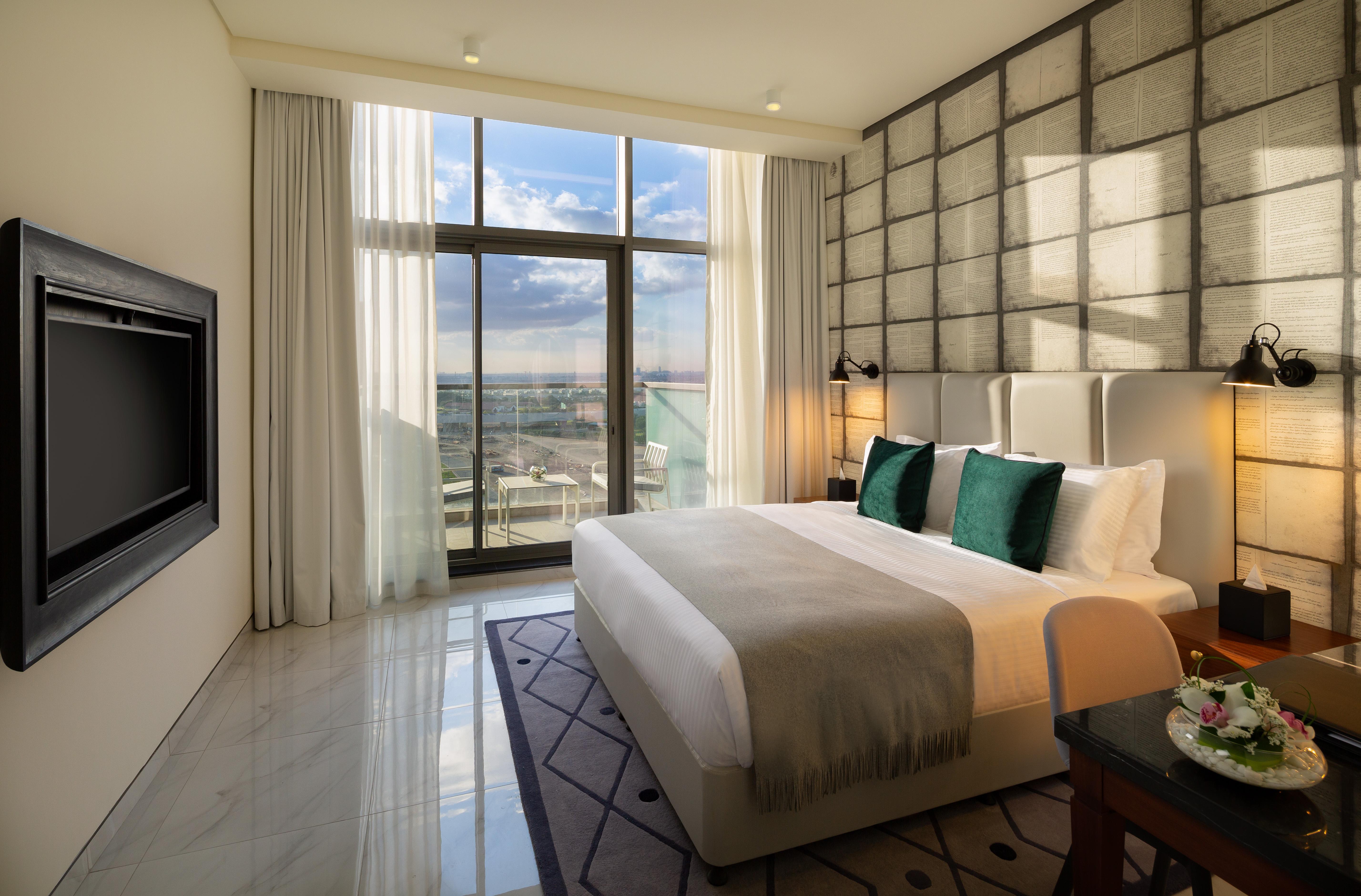 Millennium Atria Business Bay Aparthotel Дубай Екстериор снимка A bedroom at the hotel
